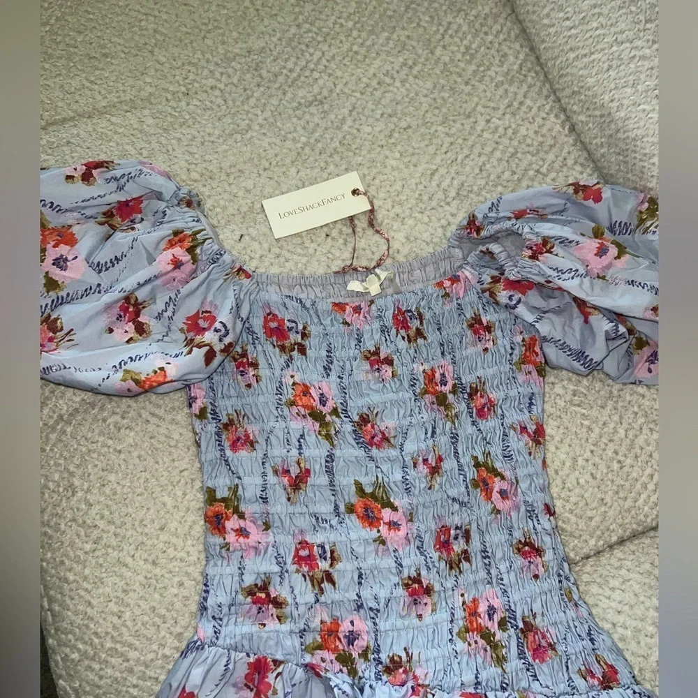 NWT LoveShackFancy Asa Dress LAVENDER MOON - SIZE XS - Picture 5 of 7
